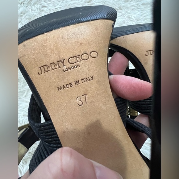 Jimmy Choo SERENA Gladiator Sandals - Size 37 US 6.5 - Picture 10 of 13